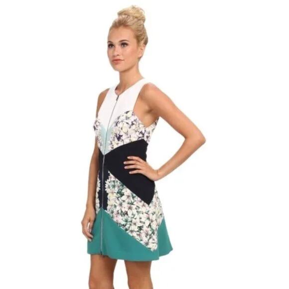 BCBGMaxAzria | Alaina Colorblock Sleeveless Dress - Picture 1 of 6